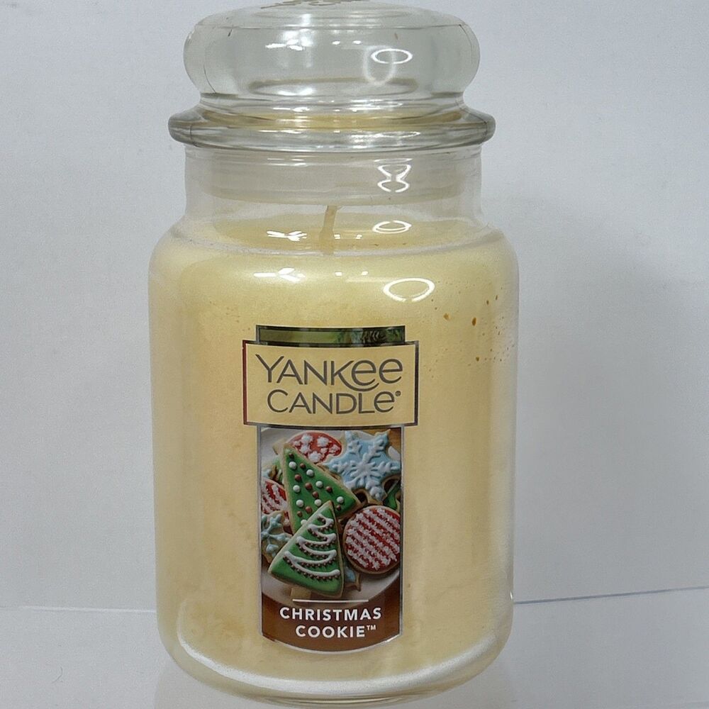 Yankee Candle Christmas Cookie 22Oz Large Jar Pastry Baked Scent